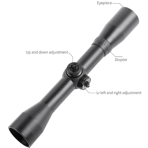4x32 Riflescope One Tube Glass Double Crosshair Reticle Hunting Scopes Lunette Tactique Rifle Scope Airsoft Rifle