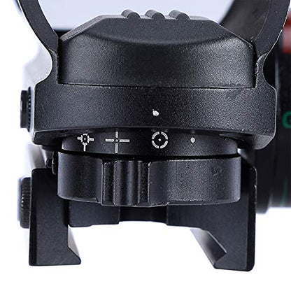 Reflex Dot Sight with 4 Different Reticle Options in Red or Green (Black)