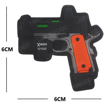 PVC Rubber Velcro Patches - Over 25 Different Options! (Pistol Rifle Guns MK AK AK47 Weapons)