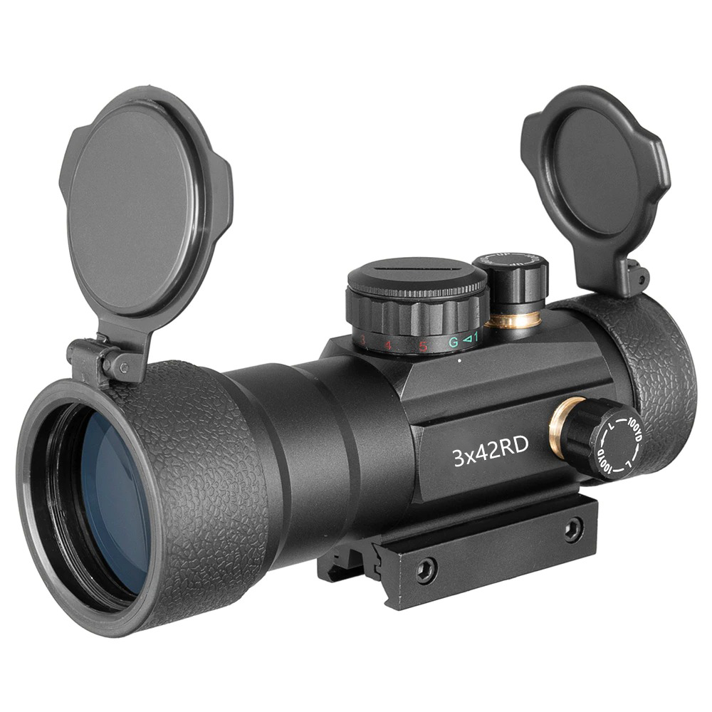 Red Dot Tactical Optics Riflescope 1x40RD / 3x42RD / 3x44RD Fit 11/20mm Rail For Hunting