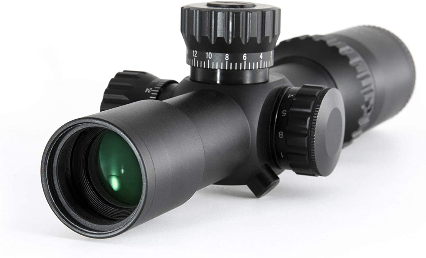 1-5x24 First Focal Plane FFP Scope with Red Green Illuminated MOA Reticle, Anti-Reflection Devices