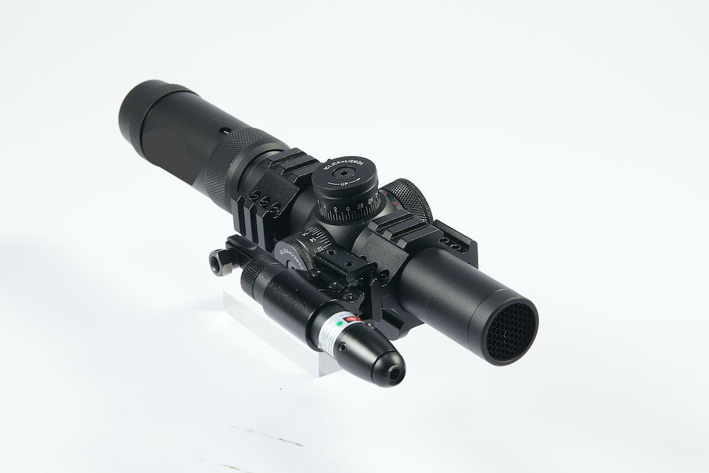 1-5x24 First Focal Plane FFP Scope with Red Green Illuminated MOA Reticle, Anti-Reflection Devices