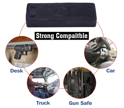 Gun Magnet Mount for Vehicle and Home - 2 Pack