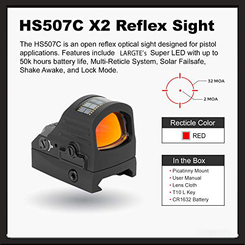 HS507C-X2 Classic Multi Reticle Red Dot Sight (Black)