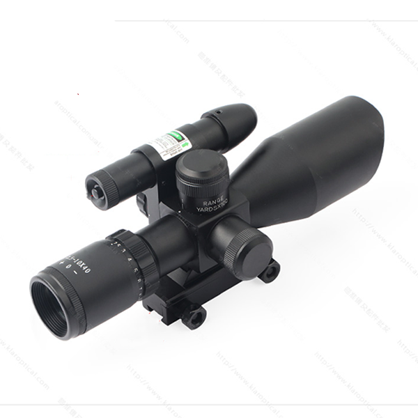 2.5-10X40E green laser integrated M10 optical sniper sight