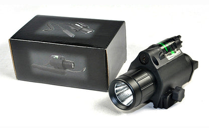 Rail Mounted Flashlight and Green Laser Combo